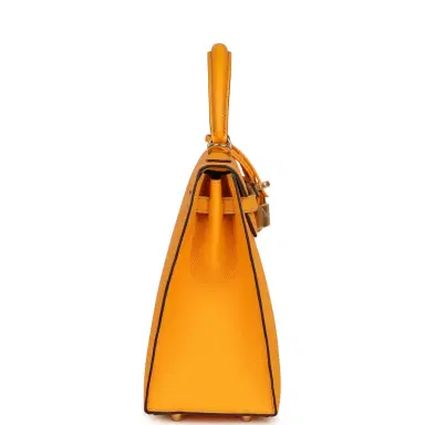 HERMÈS Hermes Special Order (HSS) Kelly Sellier 25 Jaune D'Or Verso Epsom Gold Hardware | Thumbnail 3 HERMÈS Hermes Special Order (HSS) Kelly Sellier 25 Jaune D'Or Verso Epsom Gold Hardware | Thumbnail 3