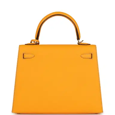 HERMÈS Hermes Special Order (HSS) Kelly Sellier 25 Jaune D'Or Verso Epsom Gold Hardware | Thumbnail 4 HERMÈS Hermes Special Order (HSS) Kelly Sellier 25 Jaune D'Or Verso Epsom Gold Hardware | Thumbnail 4