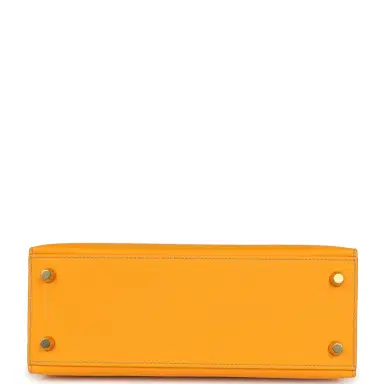 HERMÈS Hermes Special Order (HSS) Kelly Sellier 25 Jaune D'Or Verso Epsom Gold Hardware | Thumbnail 6 HERMÈS Hermes Special Order (HSS) Kelly Sellier 25 Jaune D'Or Verso Epsom Gold Hardware | Thumbnail 6