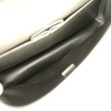 Chanel Pre-owned Chanel Medium Classic Double Flap Bag Dark Silver Lambskin Ruthenium Hardware | Thumbnail 10 Chanel Pre-owned Chanel Medium Classic Double Flap Bag Dark Silver Lambskin Ruthenium Hardware | Thumbnail 10