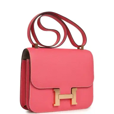 HERMÈS Pre-owned Hermes Special Order (HSS) Constance 24 Rose Azalee Verso Epsom Gold Hardware | Thumbnail 2 HERMÈS Pre-owned Hermes Special Order (HSS) Constance 24 Rose Azalee Verso Epsom Gold Hardware | Thumbnail 2