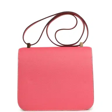 HERMÈS Pre-owned Hermes Special Order (HSS) Constance 24 Rose Azalee Verso Epsom Gold Hardware | Thumbnail 4 HERMÈS Pre-owned Hermes Special Order (HSS) Constance 24 Rose Azalee Verso Epsom Gold Hardware | Thumbnail 4