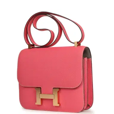 HERMÈS Pre-owned Hermes Special Order (HSS) Constance 24 Rose Azalee Verso Epsom Gold Hardware | Thumbnail 5 HERMÈS Pre-owned Hermes Special Order (HSS) Constance 24 Rose Azalee Verso Epsom Gold Hardware | Thumbnail 5