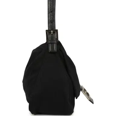 Fendi Vintage Fendi Mama Baguette Bag Black Jersey Silver Hardware | Thumbnail 3 Fendi Vintage Fendi Mama Baguette Bag Black Jersey Silver Hardware | Thumbnail 3