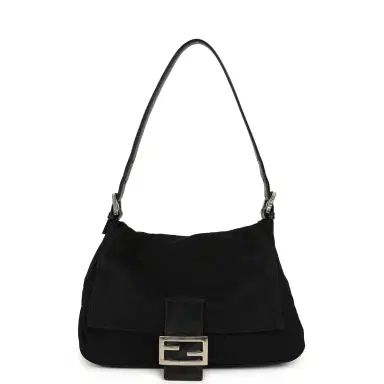 Fendi Vintage Fendi Mama Baguette Bag Black Jersey Silver Hardware | Thumbnail 6 Fendi Vintage Fendi Mama Baguette Bag Black Jersey Silver Hardware | Thumbnail 6
