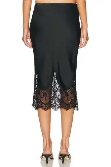Norma Kamali Bias Half Slip Dress With Lace | Thumbnail 4 Norma Kamali Bias Half Slip Dress With Lace | Thumbnail 4
