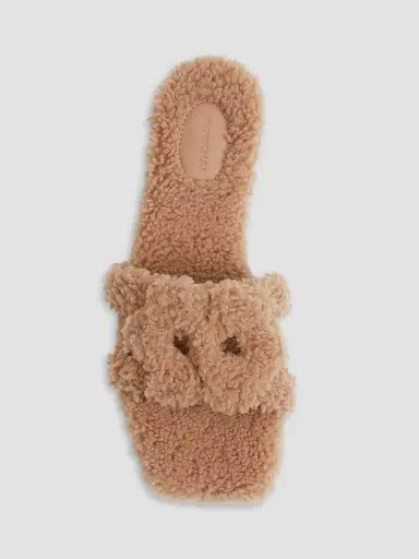 Simkhai Women's Monogram Shearling Sandals | Thumbnail 3 Simkhai Women's Monogram Shearling Sandals | Thumbnail 3