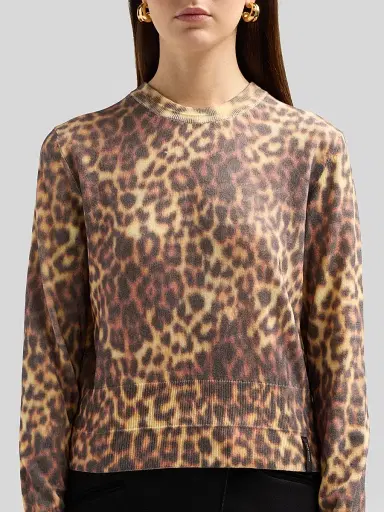 Marc Jacobs Women's Leopard Print Sweater - Brown Multi - Size XS | Thumbnail 5 Marc Jacobs Women's Leopard Print Sweater - Brown Multi - Size XS | Thumbnail 5