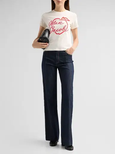Marc Jacobs Women's Apple Logo Femme T-Shirt - | Thumbnail 2 Marc Jacobs Women's Apple Logo Femme T-Shirt - | Thumbnail 2