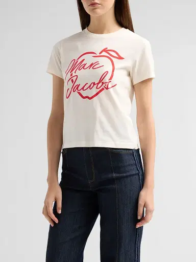 Marc Jacobs Women's Apple Logo Femme T-Shirt - | Thumbnail 4 Marc Jacobs Women's Apple Logo Femme T-Shirt - | Thumbnail 4
