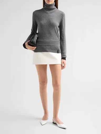 Marc Jacobs Women's Layered Turtleneck Sweater - Grey | Thumbnail 2 Marc Jacobs Women's Layered Turtleneck Sweater - Grey | Thumbnail 2