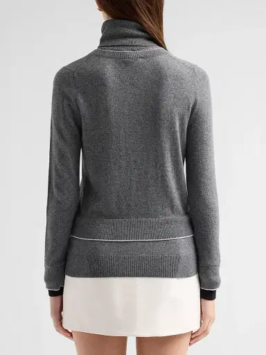 Marc Jacobs Women's Layered Turtleneck Sweater - Grey | Thumbnail 3 Marc Jacobs Women's Layered Turtleneck Sweater - Grey | Thumbnail 3