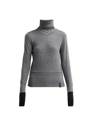 Marc Jacobs Women's Layered Turtleneck Sweater - Grey | Thumbnail 1 Marc Jacobs Women's Layered Turtleneck Sweater - Grey | Thumbnail 1
