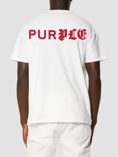 Purple Brand Men's Textured Inside-Out Cotton Jersey T-Shirt - White | Thumbnail 2 Purple Brand Men's Textured Inside-Out Cotton Jersey T-Shirt - White | Thumbnail 2