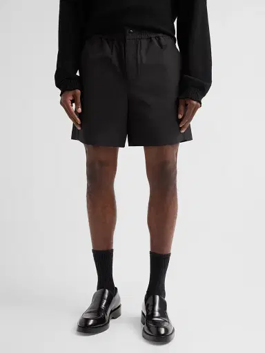 Helmut Lang Men's Relaxed Track Shorts - Black | Thumbnail 4 Helmut Lang Men's Relaxed Track Shorts - Black | Thumbnail 4