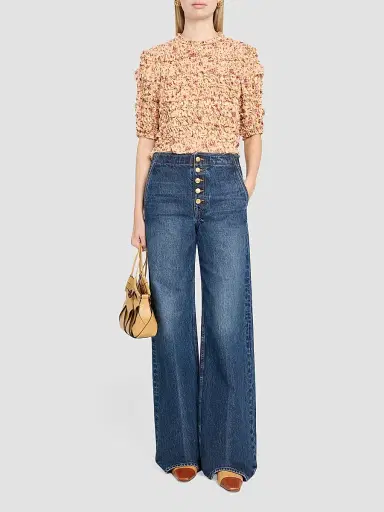 Ulla Johnson Women's Mabel Floral Ruffle Silk Top | Thumbnail 2 Ulla Johnson Women's Mabel Floral Ruffle Silk Top | Thumbnail 2