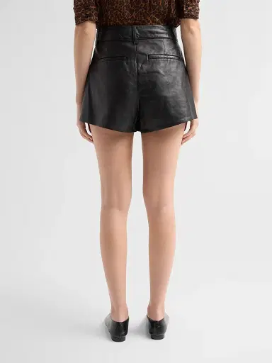 Frame Women's The Leather Structural Shorts | Thumbnail 3 Frame Women's The Leather Structural Shorts | Thumbnail 3