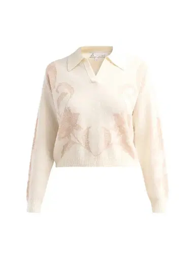 Design History Women's Delia Wool-Blend Knitted Top - Dove Combo | Thumbnail 1 Design History Women's Delia Wool-Blend Knitted Top - Dove Combo | Thumbnail 1