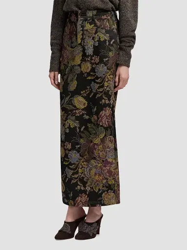Ralph Lauren Collection Women's Fontaine Tapestry Jacquard Maxi Skirt - Brown | Thumbnail 5 Ralph Lauren Collection Women's Fontaine Tapestry Jacquard Maxi Skirt - Brown | Thumbnail 5