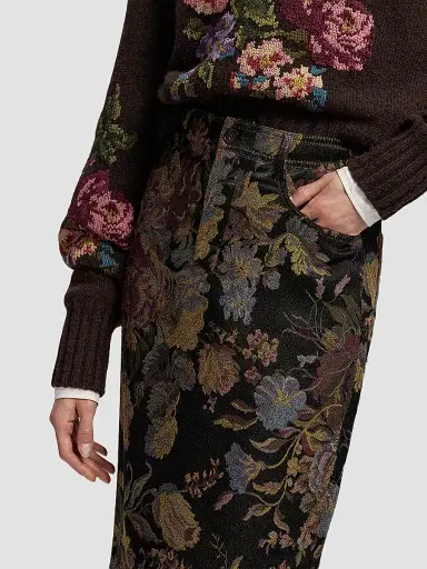 Ralph Lauren Collection Women's Fontaine Tapestry Jacquard Maxi Skirt - Brown | Thumbnail 6 Ralph Lauren Collection Women's Fontaine Tapestry Jacquard Maxi Skirt - Brown | Thumbnail 6