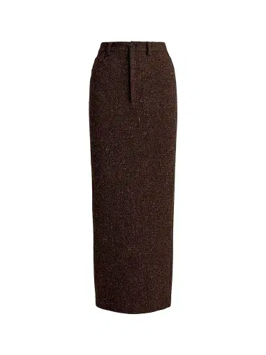 Ralph Lauren Collection Women's Fontaine Textured Tweed Pencil Skirt - Brown | Thumbnail 1 Ralph Lauren Collection Women's Fontaine Textured Tweed Pencil Skirt - Brown | Thumbnail 1