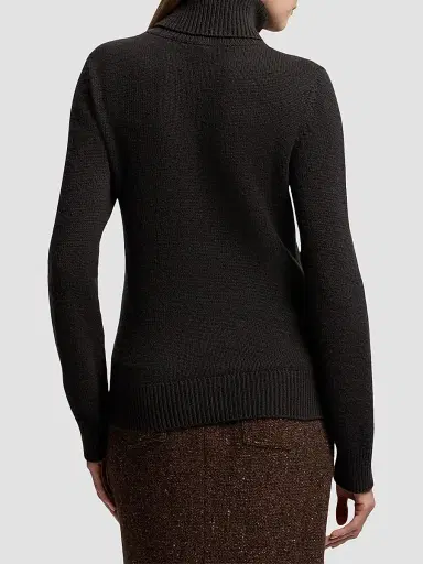 Ralph Lauren Collection Women's Lofty Cashmere Turtleneck Sweater - Brown | Thumbnail 3 Ralph Lauren Collection Women's Lofty Cashmere Turtleneck Sweater - Brown | Thumbnail 3