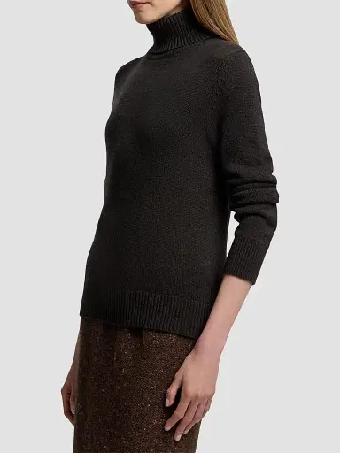 Ralph Lauren Collection Women's Lofty Cashmere Turtleneck Sweater - Brown | Thumbnail 5 Ralph Lauren Collection Women's Lofty Cashmere Turtleneck Sweater - Brown | Thumbnail 5