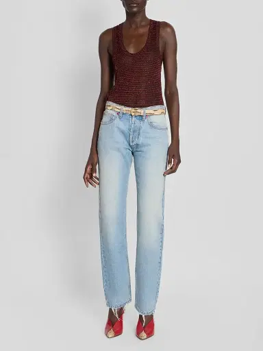 Isabel Marant Women's Daya Straight-Leg Jeans - Vintage Blue | Thumbnail 2 Isabel Marant Women's Daya Straight-Leg Jeans - Vintage Blue | Thumbnail 2