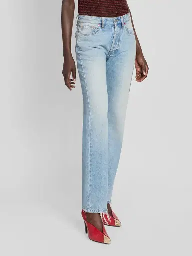 Isabel Marant Women's Daya Straight-Leg Jeans - Vintage Blue | Thumbnail 4 Isabel Marant Women's Daya Straight-Leg Jeans - Vintage Blue | Thumbnail 4