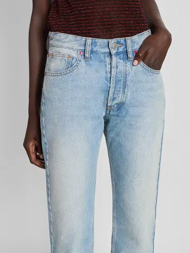 Isabel Marant Women's Daya Straight-Leg Jeans - Vintage Blue | Thumbnail 5 Isabel Marant Women's Daya Straight-Leg Jeans - Vintage Blue | Thumbnail 5