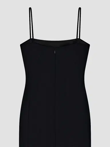 Givenchy Women's Sliced Long Slashed Dress in Crepe Cady | Thumbnail 6 Givenchy Women's Sliced Long Slashed Dress in Crepe Cady | Thumbnail 6