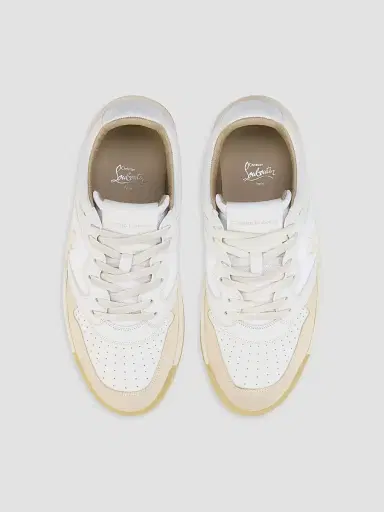 Christian Louboutin Men's Basketball 1 Retro Sneakers - Egg Shell | Thumbnail 4 Christian Louboutin Men's Basketball 1 Retro Sneakers - Egg Shell | Thumbnail 4