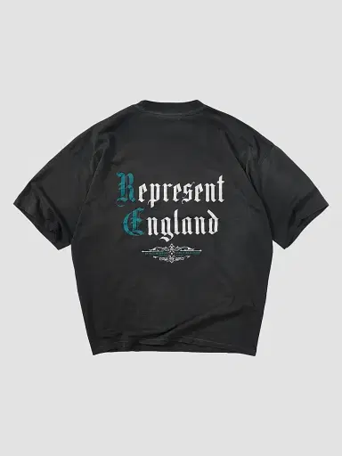 Represent Men's Private Members Cotton-Blend T-Shirt - Stained Black | Thumbnail 7 Represent Men's Private Members Cotton-Blend T-Shirt - Stained Black | Thumbnail 7