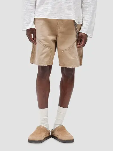 Represent Men's Carpenter Cotton Shorts - Beige | Thumbnail 3 Represent Men's Carpenter Cotton Shorts - Beige | Thumbnail 3