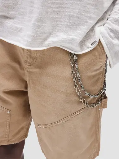 Represent Men's Carpenter Cotton Shorts - Beige | Thumbnail 4 Represent Men's Carpenter Cotton Shorts - Beige | Thumbnail 4