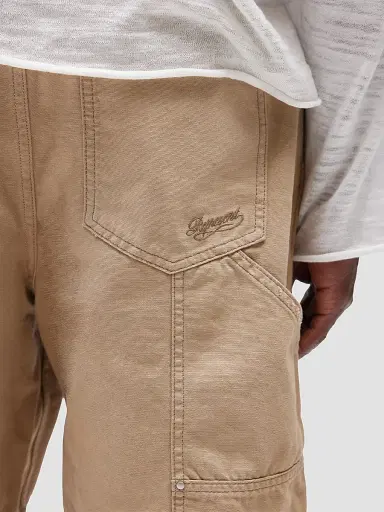 Represent Men's Carpenter Cotton Shorts - Beige | Thumbnail 5 Represent Men's Carpenter Cotton Shorts - Beige | Thumbnail 5