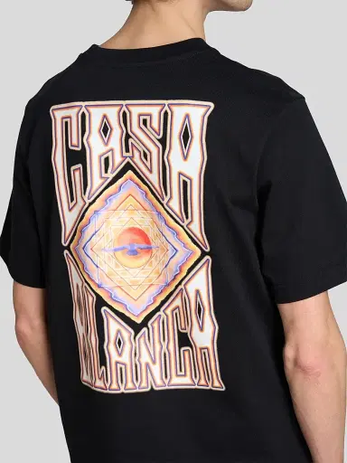 Casablanca Men's Hermon's Mirage-Print Cotton T-Shirt | Thumbnail 5 Casablanca Men's Hermon's Mirage-Print Cotton T-Shirt | Thumbnail 5