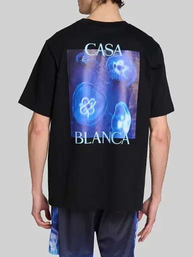 Casablanca Men's Meduse Sportive Printed Cotton T-Shirt | Thumbnail 3 Casablanca Men's Meduse Sportive Printed Cotton T-Shirt | Thumbnail 3