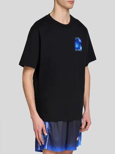 Casablanca Men's Meduse Sportive Printed Cotton T-Shirt | Thumbnail 4 Casablanca Men's Meduse Sportive Printed Cotton T-Shirt | Thumbnail 4