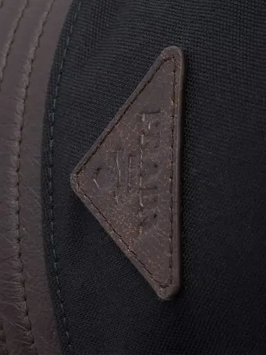 Prada Men's Technical Cotton and Leather Bucket Hat - Black | Thumbnail 4 Prada Men's Technical Cotton and Leather Bucket Hat - Black | Thumbnail 4