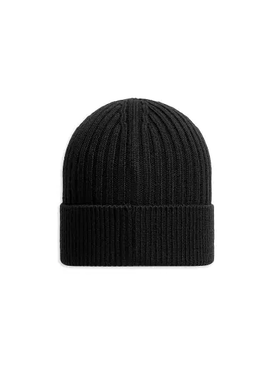 Moncler Grenoble Men's Beanie Hat in Wool - Black | Thumbnail 2 Moncler Grenoble Men's Beanie Hat in Wool - Black | Thumbnail 2