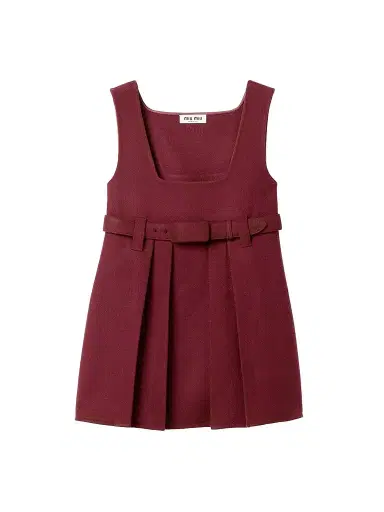 Miu Miu Women's Waxed Double Wool Dress | Thumbnail 1 Miu Miu Women's Waxed Double Wool Dress | Thumbnail 1