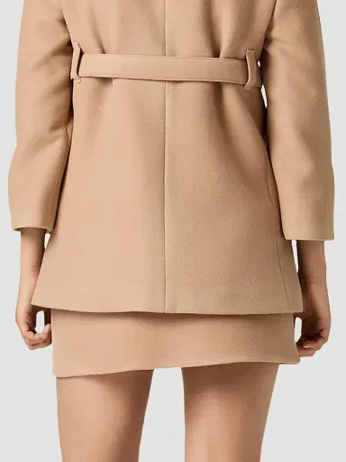 Miu Miu Women's Waxed Double Wool Mini-Skirt | Thumbnail 4 Miu Miu Women's Waxed Double Wool Mini-Skirt | Thumbnail 4