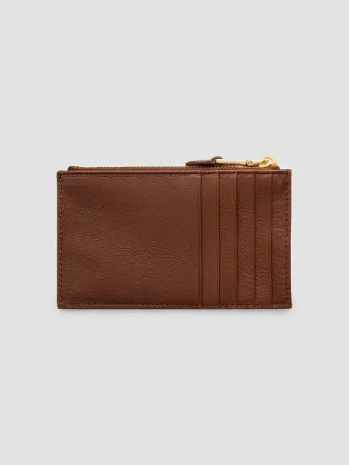 Prada Women's Leather Card Holder - Brown | Thumbnail 3 Prada Women's Leather Card Holder - Brown | Thumbnail 3