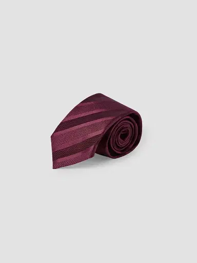 Brunello Cucinelli Men's Textured Tone-on-Tone Stripe Silk Tie | Thumbnail 3 Brunello Cucinelli Men's Textured Tone-on-Tone Stripe Silk Tie | Thumbnail 3