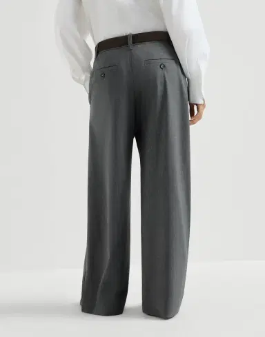 Brunello Cucinelli Tropical luxury wool trousers | Thumbnail 3 Brunello Cucinelli Tropical luxury wool trousers | Thumbnail 3