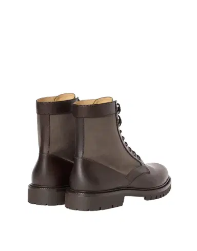 Brunello Cucinelli Calfskin and techno fabric boots | Thumbnail 3 Brunello Cucinelli Calfskin and techno fabric boots | Thumbnail 3