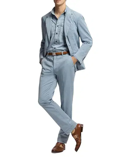Ralph Lauren Purple Label Men's Kent Linen-Silk Suit Jacket | Thumbnail 2 Ralph Lauren Purple Label Men's Kent Linen-Silk Suit Jacket | Thumbnail 2