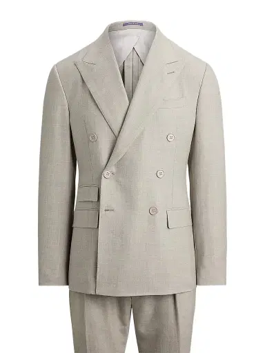 Ralph Lauren Purple Label Men's Double-Breasted Wool Flannel Suit | Thumbnail 2 Ralph Lauren Purple Label Men's Double-Breasted Wool Flannel Suit | Thumbnail 2