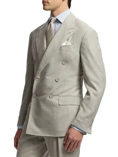 Ralph Lauren Purple Label Men's Double-Breasted Wool Flannel Suit | Thumbnail 7 Ralph Lauren Purple Label Men's Double-Breasted Wool Flannel Suit | Thumbnail 7